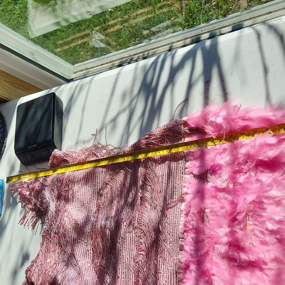 Moflora Flapper dress ☆ Small ☆ Pink sparkly, feathered ☆ Spaghetti straps NWT - Picture 13 of 14